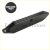 Black matte metal engine cover with three ridges and mounting holes for egr valve cooler kit ford f250 f350 6.7l