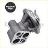 Silver metallic egr valve exhaust gas solenoid valve with cylindrical housing and multiple ports for mitsubishi pajero and triton