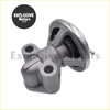 Silver metallic egr valve exhaust gas solenoid valve with circular top plate and cylindrical ports for mitsubishi pajero triton