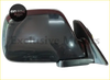 Chrome finished electric side-view mirror with sleek angular design and glossy surface for toyota land cruiser lc80/fj80