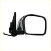 Black and chrome electric door mirror for Toyota Hilux 4WD 1997-2005 with rectangular reflective surface