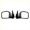 Electric door mirror for toyota hilux 1997-2005 black plastic side view with chrome trim and mounting brackets