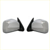 Pair of chrome electric door mirror covers with black plastic mounts for toyota hilux kzn190 ln190 rzn194 4wd