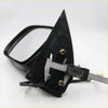 Black plastic electric door wing mirror with glossy finish and mounting bracket for toyota hilux sr5 2004-2016 lh side