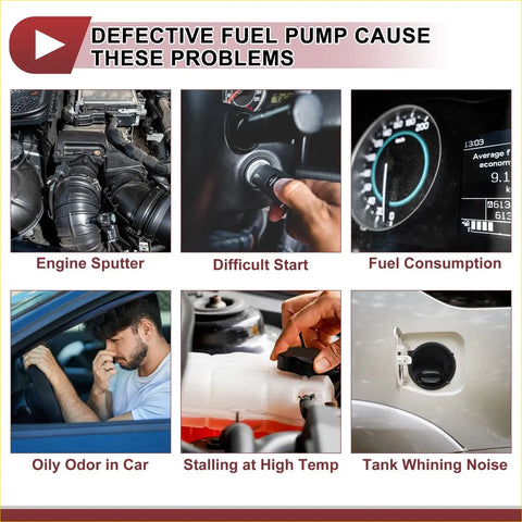 Black electric fuel pump assembly with visible wiring and internal parts for 2016-2021 toyota land cruiser engine bay