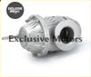 Silver metallic electrical diesel ssqv4 blow off valve with ribbed casing and bolted flanges for diesel use