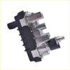 Silver and black electronic actuator stepper motor with plastic connectors for ford ranger and mazda 4wd ute offroad use
