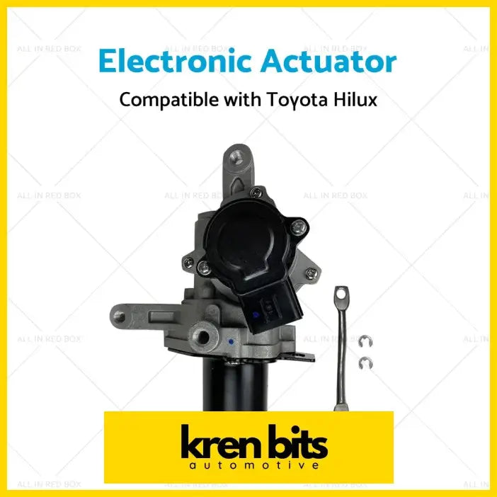 Black and silver electronic actuator stepper motor for toyota hilux n70 with metal housing and wiring connector