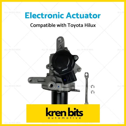 Black and silver electronic actuator stepper motor for toyota hilux n70 with metal housing and wiring connector