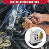 Electronic throttle body assembly for toyota 4runner with silver metallic body gold interior and black plastic connector housing