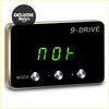 Black electronic throttle controller with 9-drive digital display and silver buttons for Nissan Navara D40 YD25