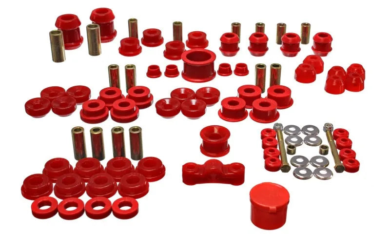 Energy Suspension Hyper-Flex Master Bushing Set - Red (Integra DC2 94-01) — fits Honda Integra Dc5