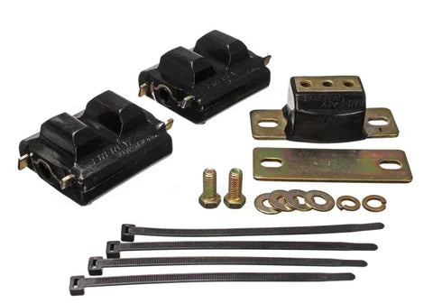 Energy Suspension Black Motor and Transmission Mounts - Zinc Finish (Camaro 73-92) — fits Chevrolet Camaro Gen 2