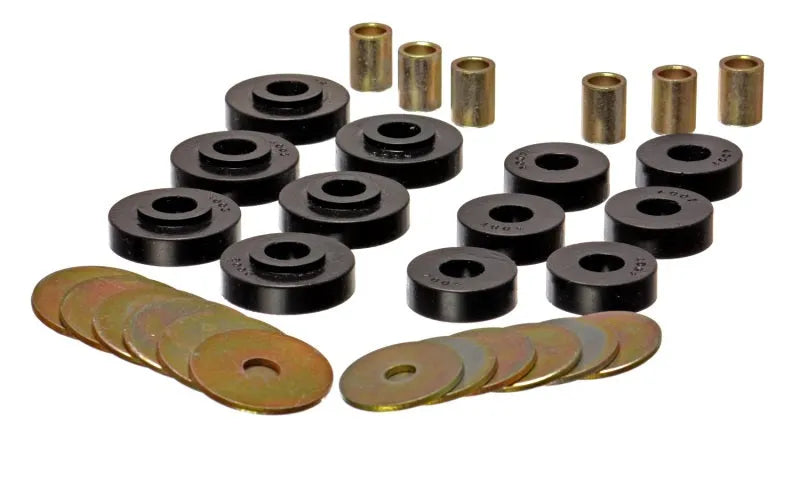 Energy Suspension Body Mount Set - Black (Corvette 68-69) — fits Chevrolet Corvette