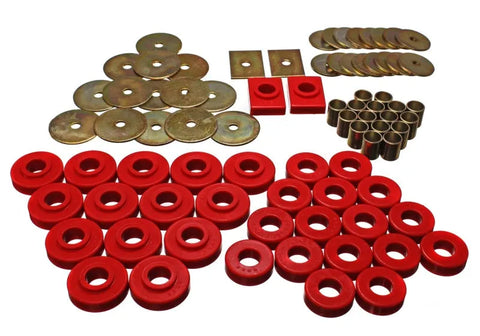 Energy Suspension Body Mount Set - Red