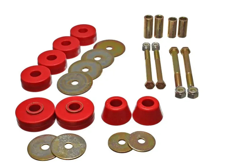 Energy Suspension Body Mounts - Red (Chevy Pickup )