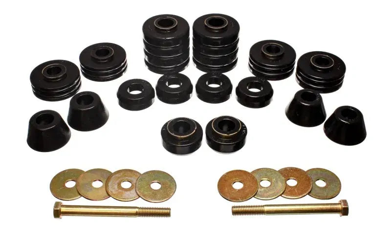 Energy Suspension Body Cab Mount Set - Black (C20 73-80) — fits Chevrolet C20