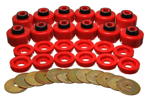 Energy Suspension Body Mount Set - Red (Suburban 1500 00-09) — fits Chevrolet Suburban 1500
