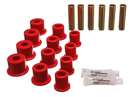 Energy Suspension Rear Spring Bushings - Red (Bronco 85-87) — fits Ford Bronco 3rd