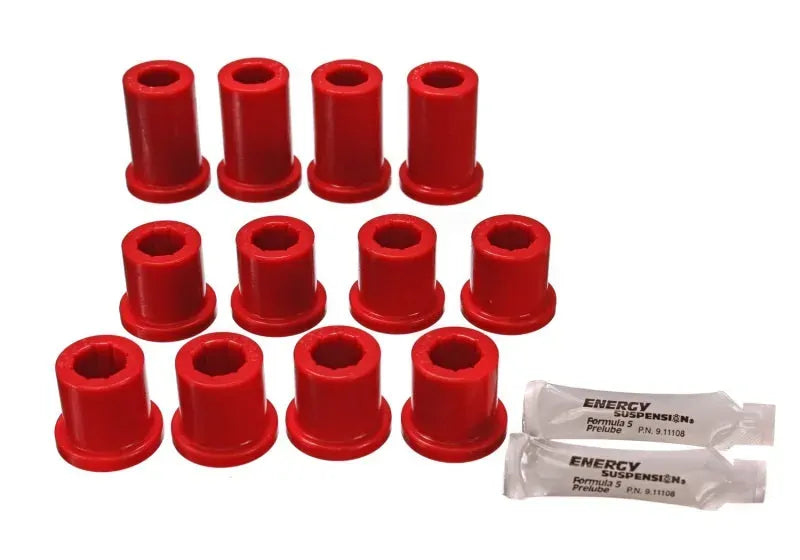 Energy Suspension Front Leaf Spring Bushing Set - Red (4Runner 84-85) — fits Toyota 4runner