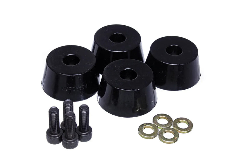 Energy Suspension Front Hyper Flex Bump Stop Set - Black (4Runner 95-04) — fits Toyota 4runner