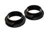 Energy Suspension Universal 2-3/16in ID 3in OD 1in H Black Coil Spring Isolators (2 Per Set)