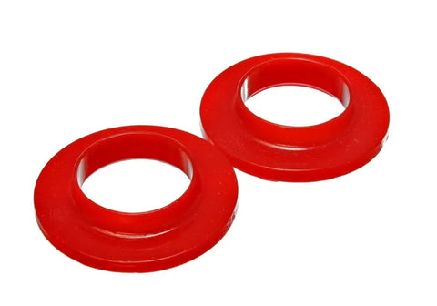 Energy Suspension Universal 2 1/8in ID 3 3/4in OD 3/4in H Red Coil Spring Isolators - 2 Per Set (A3 15-20) — fits V...