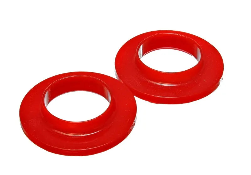 Energy Suspension Universal 2 1/8in ID 3 3/4in OD 3/4in H Red Coil Spring Isolators - 2 Per Set (A3 15-20) — fits V...