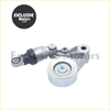 Silver metallic engine belt tensioner with cylindrical pulley and brackets for nissan patrol y61 1997-2016
