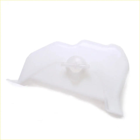 Translucent white plastic engine coolant reservoir with central cap for datsun nissan 720 ute 1980-1989