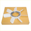 White plastic engine cooling fan blade with metallic hub for Toyota Hilux 4Runner SUV 1988-1997