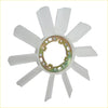 Engine cooling fan blade for toyota hilux 6th gen 1997-2005 with white plastic blades and metal central hub