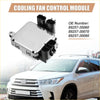 Silver metal engine cooling fan control module with black connectors for toyota 4wd ute and offroad use