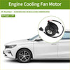 Black engine cooling fan motor with silver hub and wiring for 12v automotive use fit toyota sienna 2011-2016