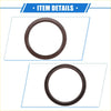 Dark brown rubber engine crankshaft oil seal ring for toyota sienna 1998-2015 shown from the back side