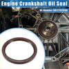 Brown rubber engine crankshaft oil seal with reinforced lip and ridged edge for Toyota Sienna 1998-2015