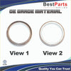 Two metallic engine crankshaft rear main seals in bronze and silver oe grade for ford f150 1993 to 2003