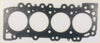 Black rubber engine head gasket with four large circular openings and smaller holes for navara d22 d40 cabstar 2.5 dci