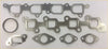 Set of metallic engine head gaskets for Pathfinder Navara D22 D40 2.5 DCi Di with brushed silver finish and precise cutouts