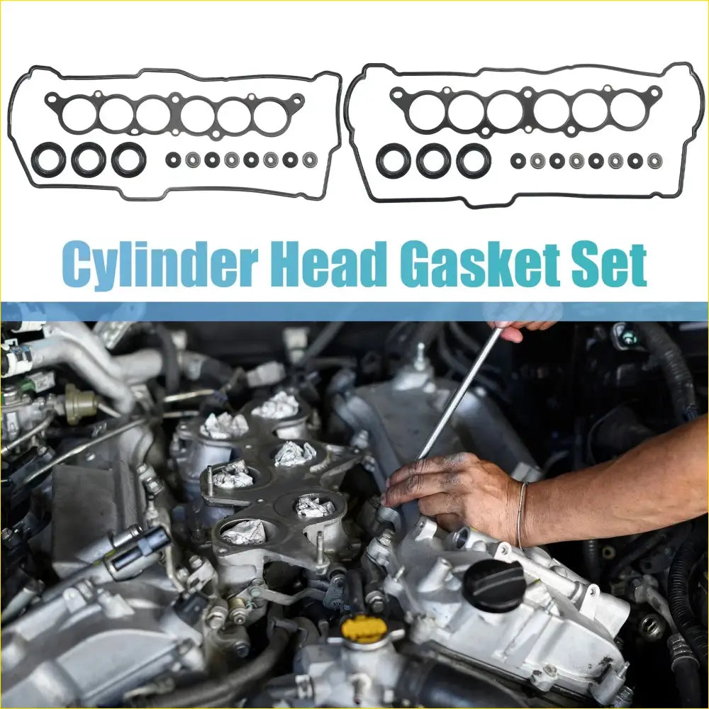 Engine Head Gasket & Valve Cover Set for Toyota 4Runner 3.4L - Gaskets