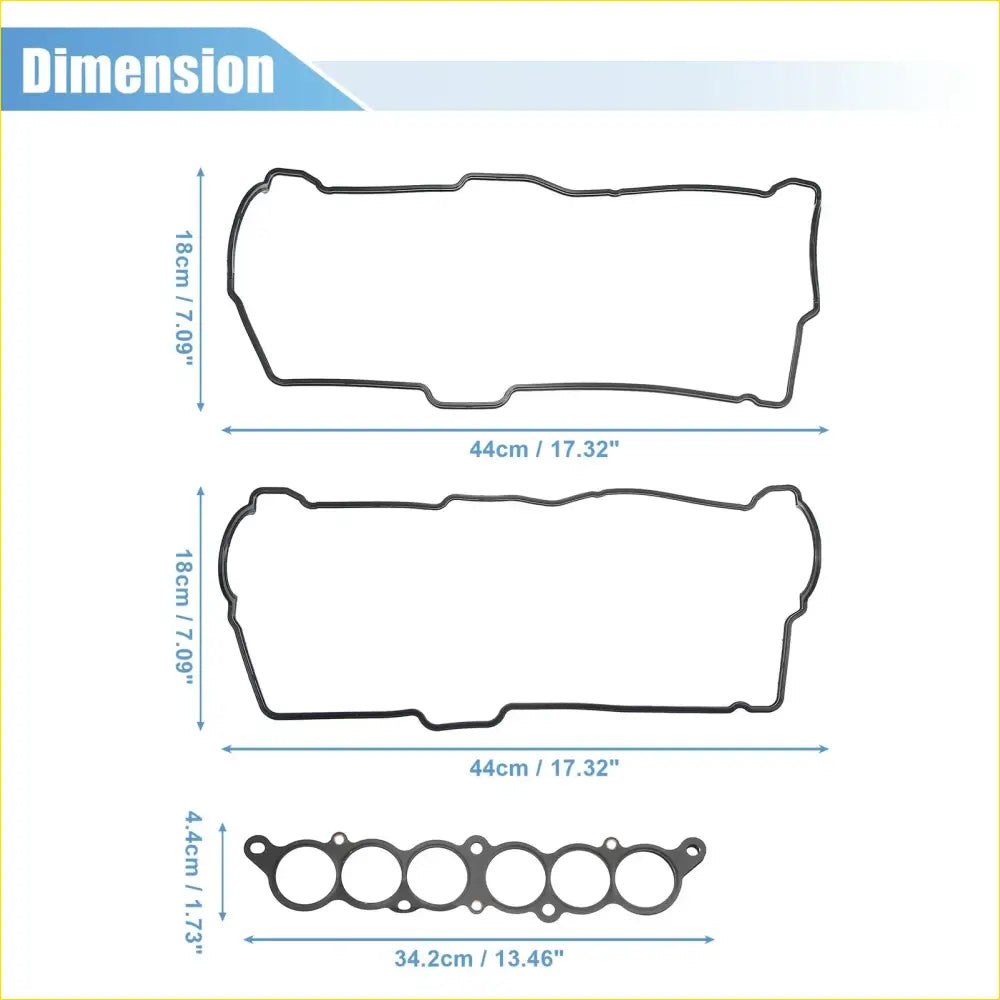 Engine Head Gasket & Valve Cover Set for Toyota 4Runner 3.4L - Gaskets