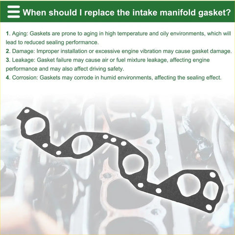 Black rubber engine intake manifold gasket for toyota hiace 1989-1998 with multiple circular cutouts and mounting holes