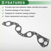 Black rubber intake manifold gasket with multiple circular cutouts for toyota hiace 1989-1998 engines