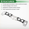Silver and black engine intake manifold gasket with durable multi-layered design for toyota town 1998-2007 sealing