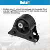 Black rubber and metal engine motor mount with threaded bolts for vibration dampening fits Toyota Highlander 2.4L 2001-2007