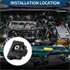 Black rubber engine motor mount front for toyota rav4 25l 2009-2018 with central circular opening and reinforced edges