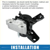 Black and silver engine motor mount right insulator with rubber bushing and metal brackets for Toyota RAV4 2006-2009