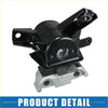 Black painted metal engine motor mount with silver metallic base right insulator for toyota rav4 2006-2009