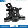 Black metal engine motor and transmission mount with central cylinder and brackets for toyota estima 2006 2019
