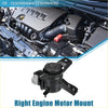 Black right engine motor mount with gray rubber bushing and metal brackets for toyota estima 2006-2019